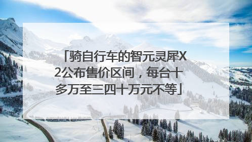 骑自行车的智元灵犀X2公布售价区间，每台十多万至三四十万元不等