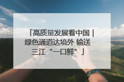 高质量发展看中国｜绿色通道达境外 输送三江“一口鲜”