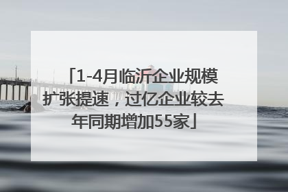 1-4月临沂企业规模扩张提速，过亿企业较去年同期增加55家