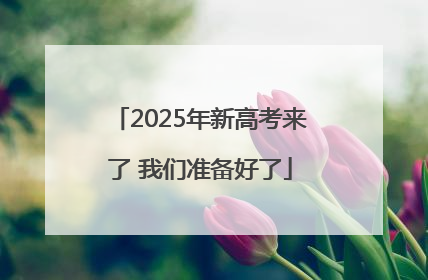 2025年新高考来了 我们准备好了