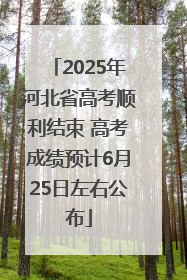 2025年河北省高考顺利结束 高考成绩预计6月25日左右公布