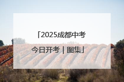 2025成都中考今日开考｜图集