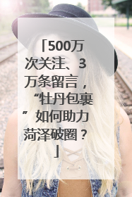 500万次关注、3万条留言，“牡丹包裹”如何助力菏泽破圈？
