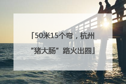 50米15个弯，杭州“猪大肠”路火出圈