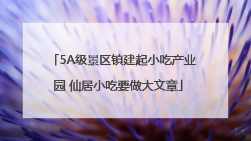 5A级景区镇建起小吃产业园 仙居小吃要做大文章