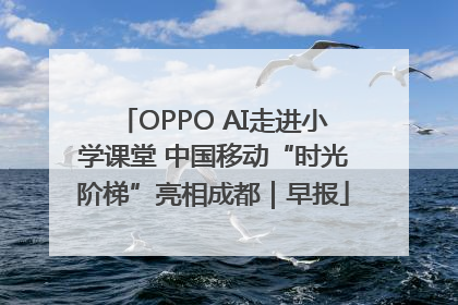 OPPO AI走进小学课堂 中国移动“时光阶梯”亮相成都｜早报